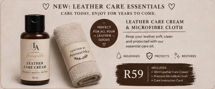 Leather Care Cream with Microfiber Cloth
